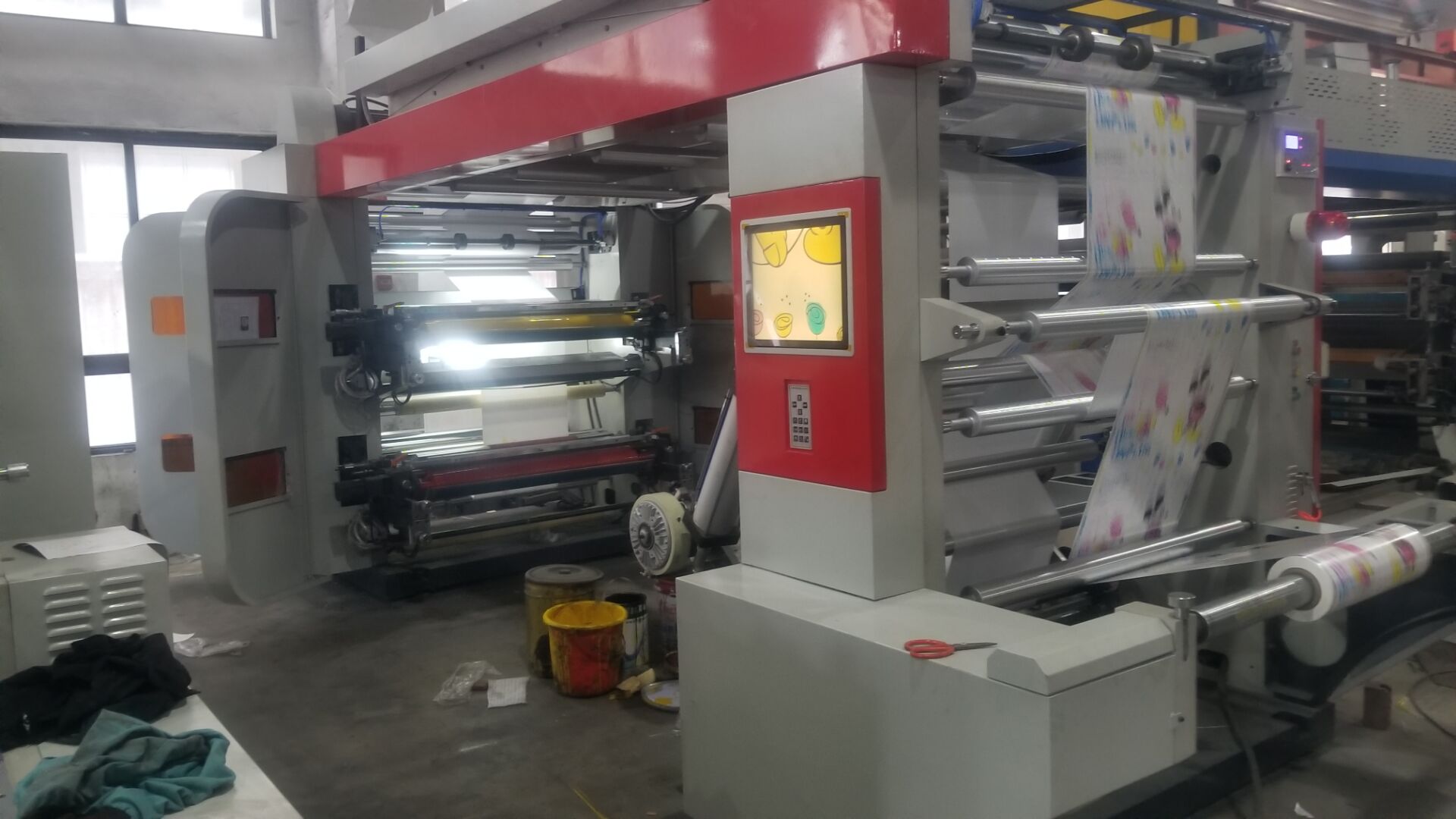 YTB-4600/800/1000/1200 High speed 4 colors flexographic printing machine